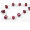 Natural Red Ruby Smooth Polish Roundel Beads Strand Length 7 Inches and size 10mm to 11.5mm Approx.